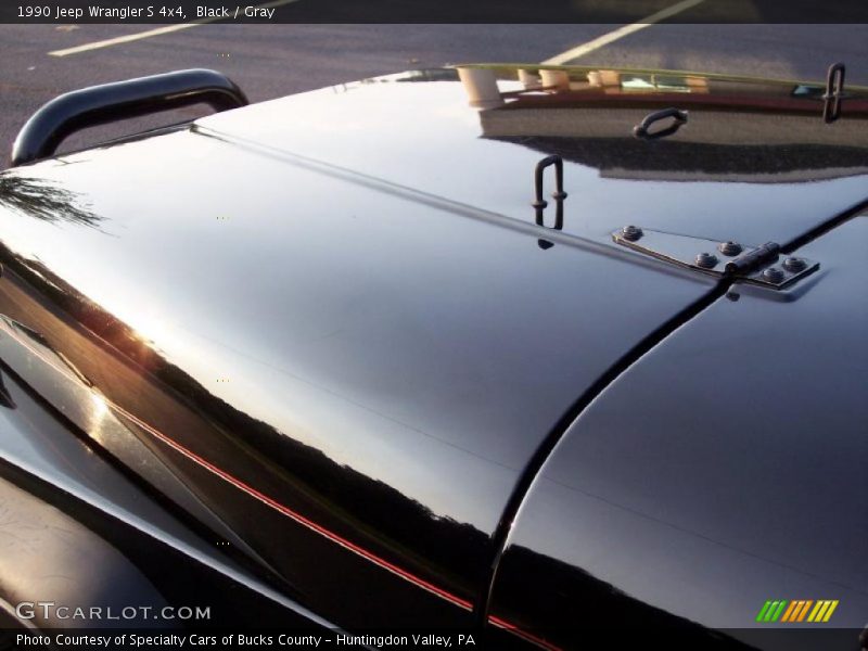 Black / Gray 1990 Jeep Wrangler S 4x4