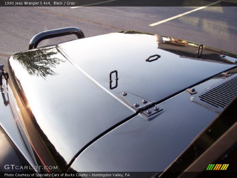 Black / Gray 1990 Jeep Wrangler S 4x4
