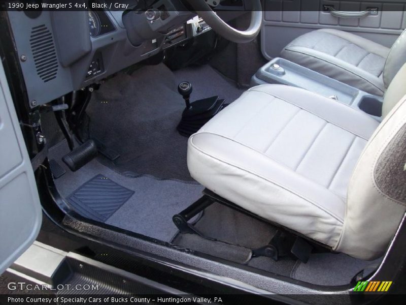 Black / Gray 1990 Jeep Wrangler S 4x4