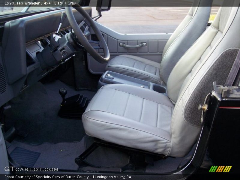 Black / Gray 1990 Jeep Wrangler S 4x4