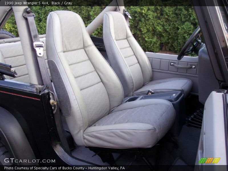 Black / Gray 1990 Jeep Wrangler S 4x4
