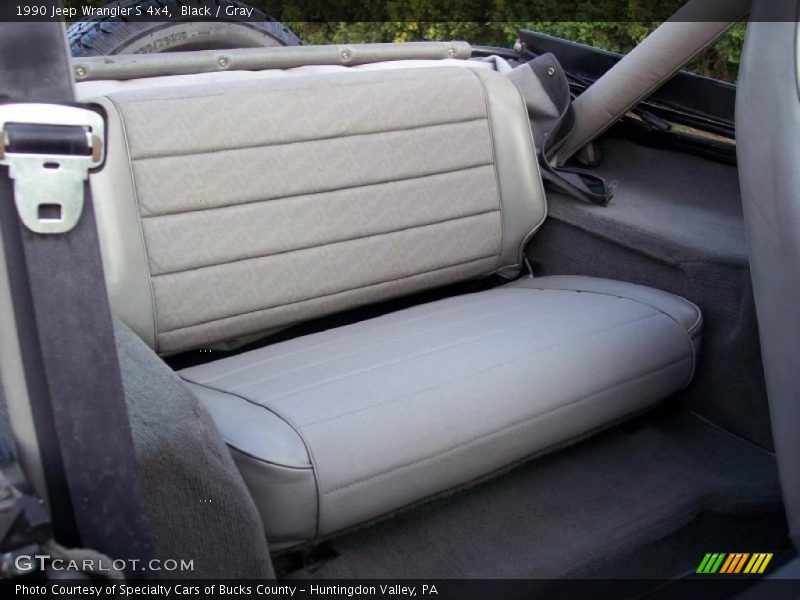 Black / Gray 1990 Jeep Wrangler S 4x4
