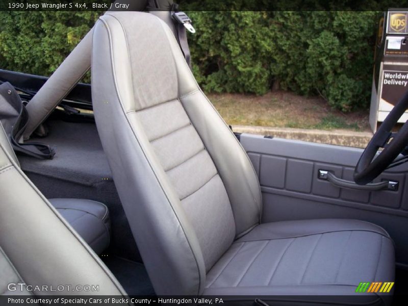 Black / Gray 1990 Jeep Wrangler S 4x4