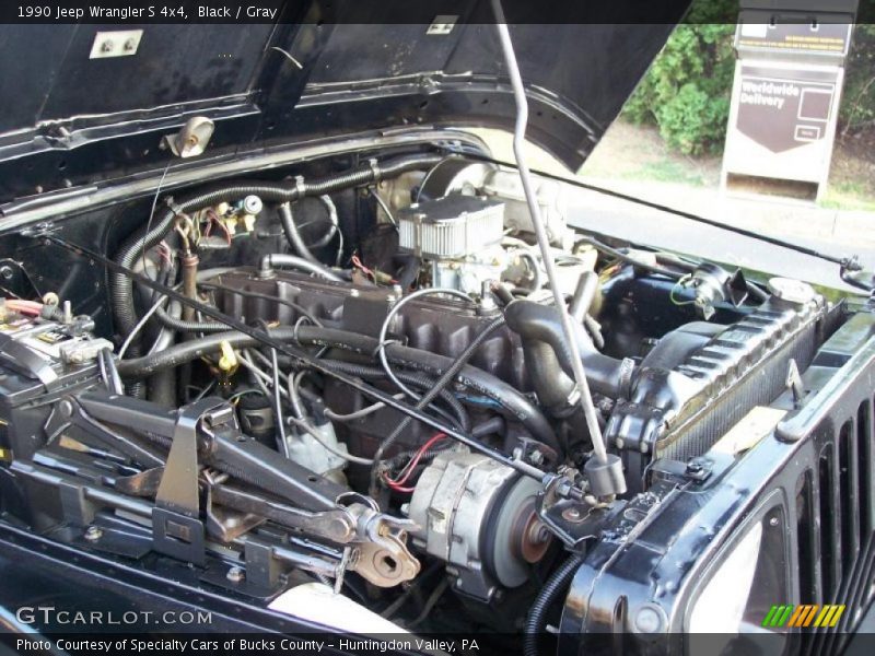 Black / Gray 1990 Jeep Wrangler S 4x4