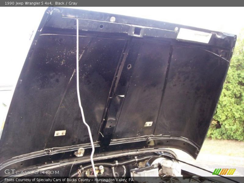 Black / Gray 1990 Jeep Wrangler S 4x4