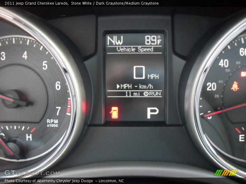 Stone White / Dark Graystone/Medium Graystone 2011 Jeep Grand Cherokee Laredo