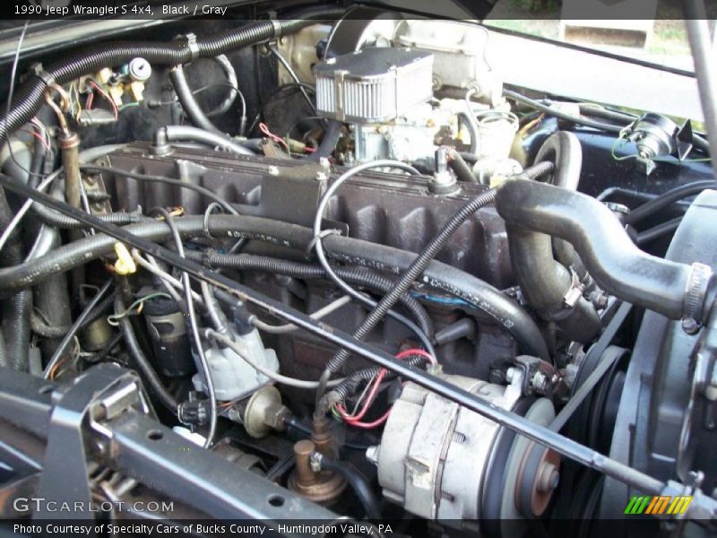 Black / Gray 1990 Jeep Wrangler S 4x4