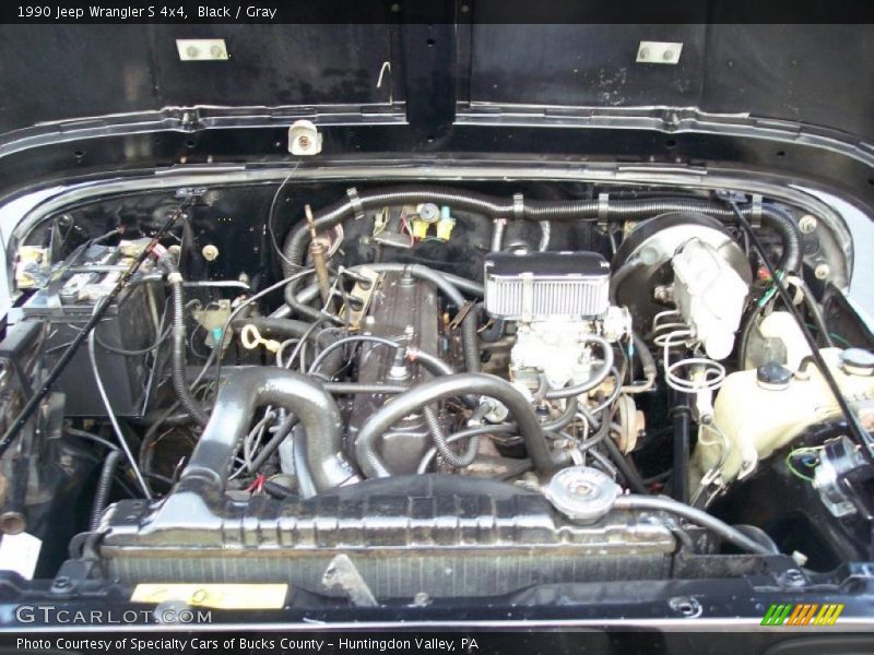 Black / Gray 1990 Jeep Wrangler S 4x4