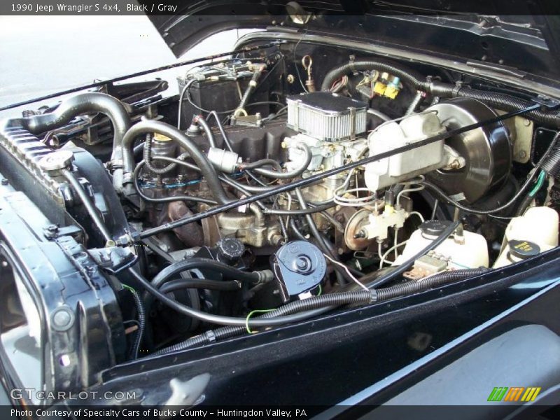 Black / Gray 1990 Jeep Wrangler S 4x4