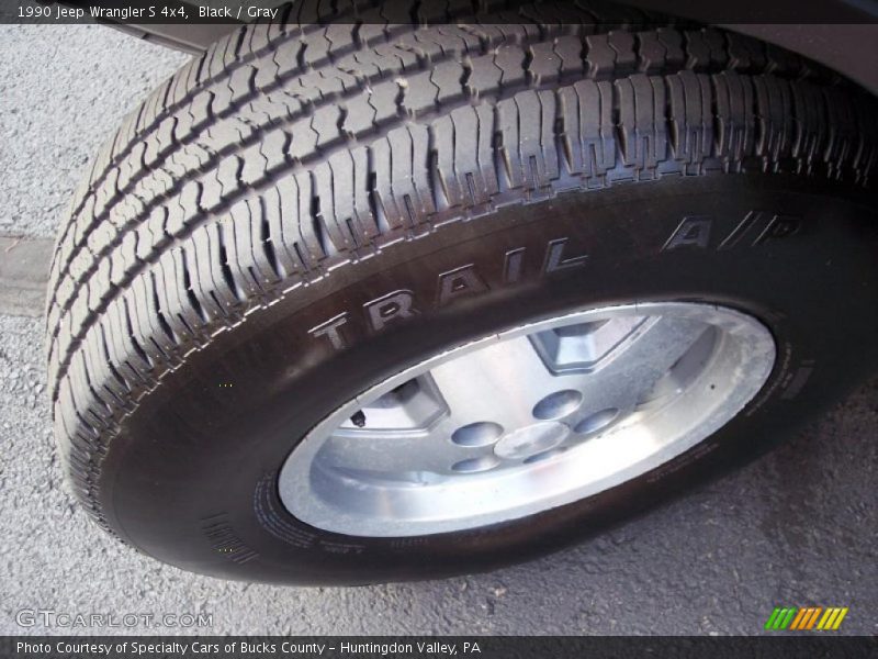 Black / Gray 1990 Jeep Wrangler S 4x4