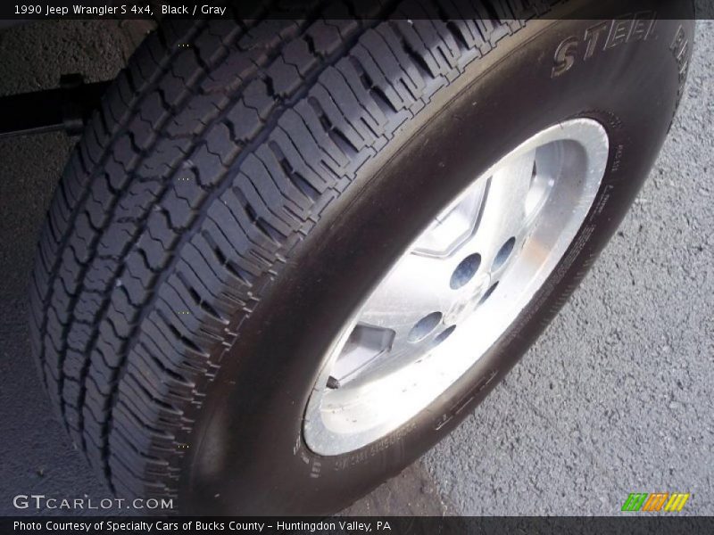 Black / Gray 1990 Jeep Wrangler S 4x4
