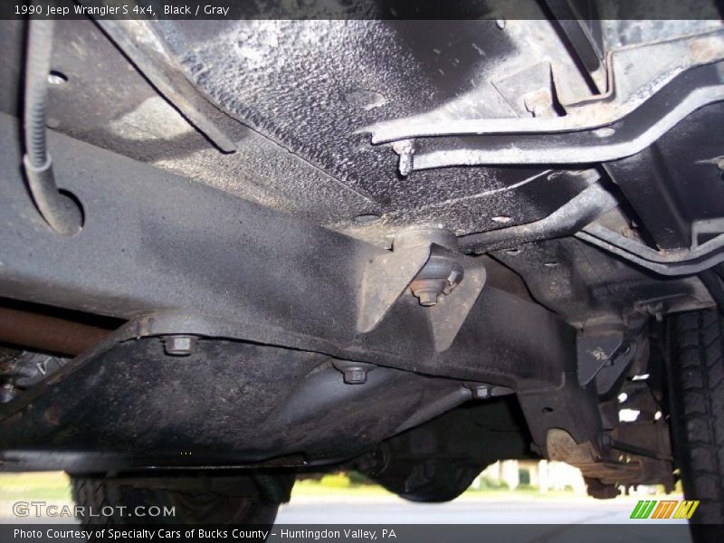 Black / Gray 1990 Jeep Wrangler S 4x4