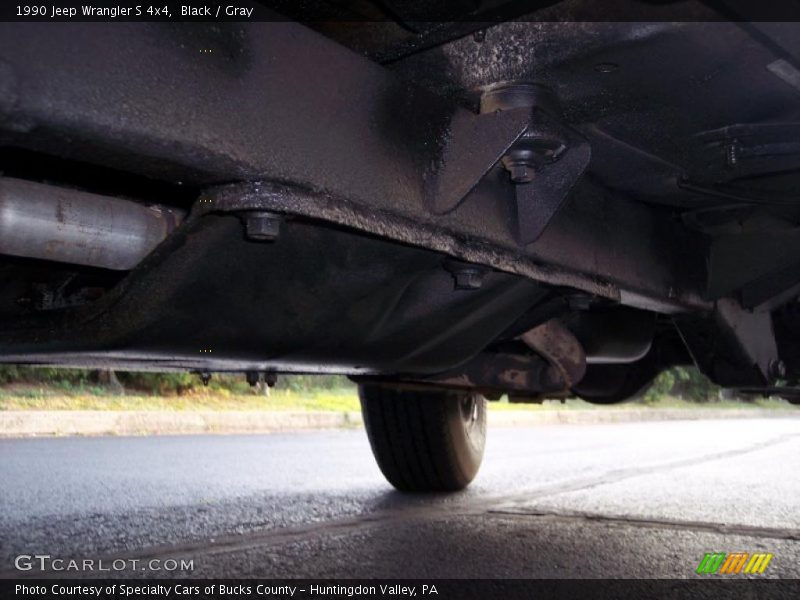 Black / Gray 1990 Jeep Wrangler S 4x4