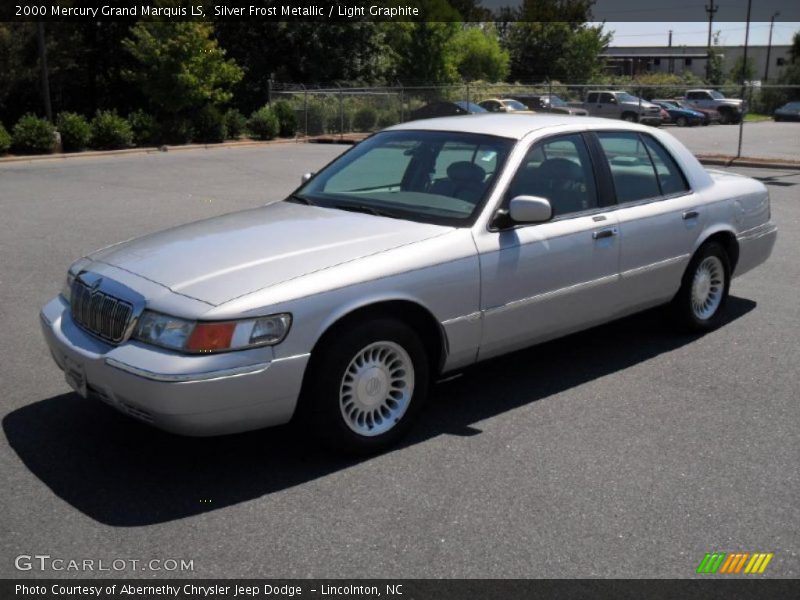 Silver Frost Metallic / Light Graphite 2000 Mercury Grand Marquis LS
