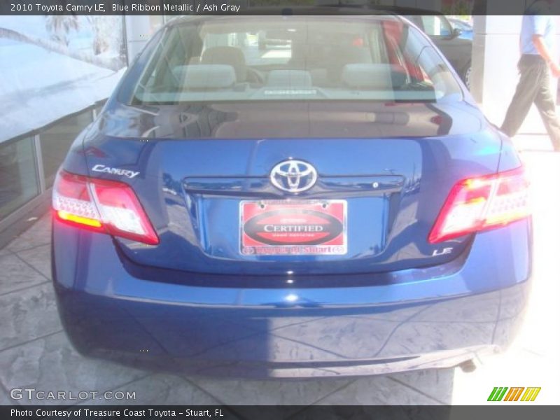 Blue Ribbon Metallic / Ash Gray 2010 Toyota Camry LE