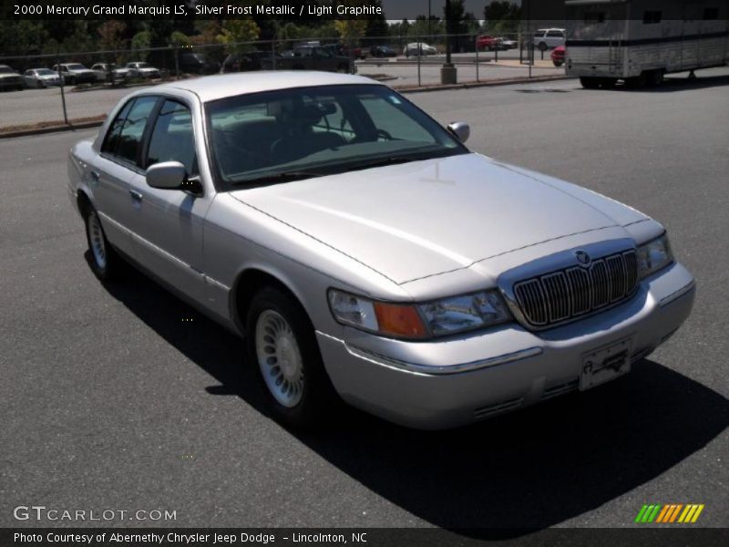 Silver Frost Metallic / Light Graphite 2000 Mercury Grand Marquis LS