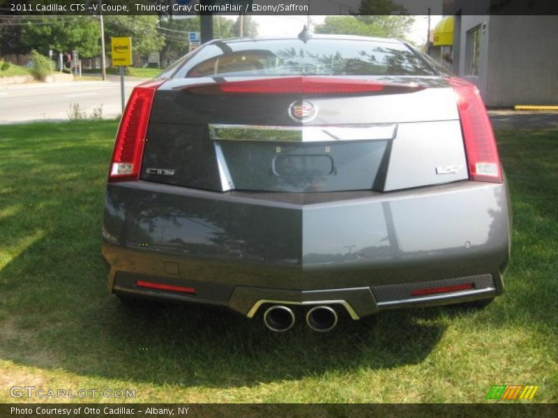 Thunder Gray ChromaFlair / Ebony/Saffron 2011 Cadillac CTS -V Coupe