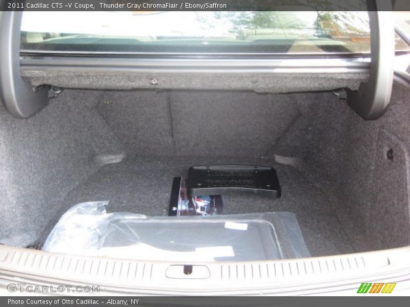 Thunder Gray ChromaFlair / Ebony/Saffron 2011 Cadillac CTS -V Coupe