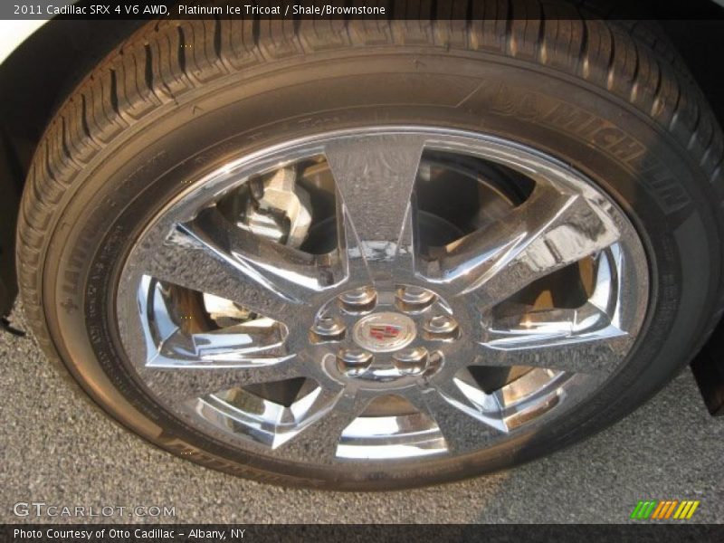 Platinum Ice Tricoat / Shale/Brownstone 2011 Cadillac SRX 4 V6 AWD