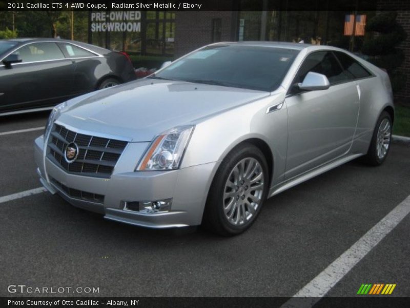 Radiant Silver Metallic / Ebony 2011 Cadillac CTS 4 AWD Coupe