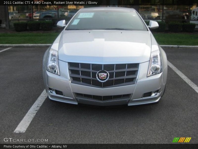 Radiant Silver Metallic / Ebony 2011 Cadillac CTS 4 AWD Coupe