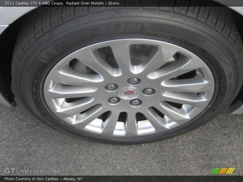 Radiant Silver Metallic / Ebony 2011 Cadillac CTS 4 AWD Coupe