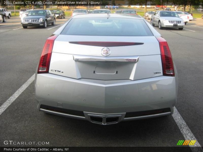 Radiant Silver Metallic / Ebony 2011 Cadillac CTS 4 AWD Coupe