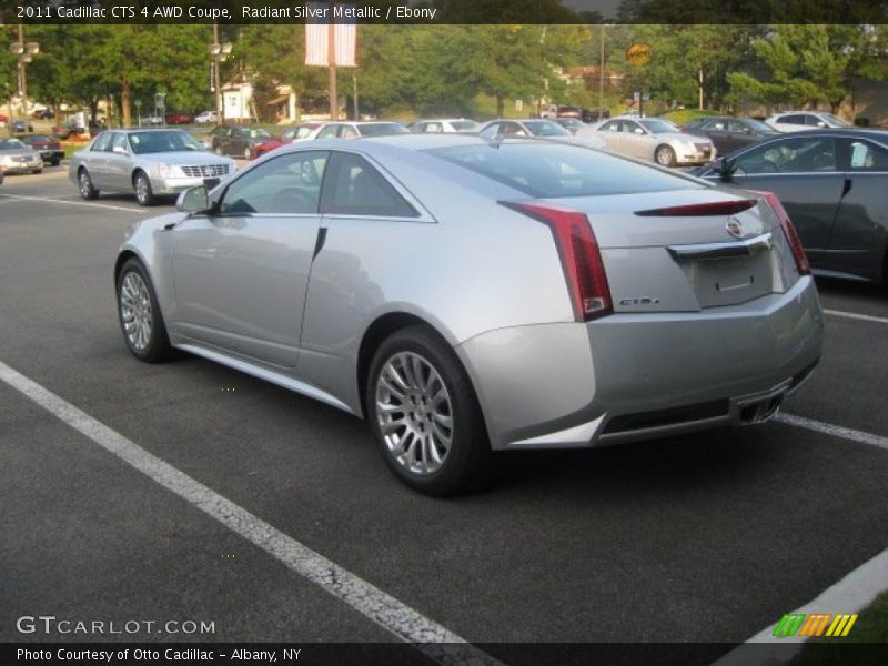 Radiant Silver Metallic / Ebony 2011 Cadillac CTS 4 AWD Coupe