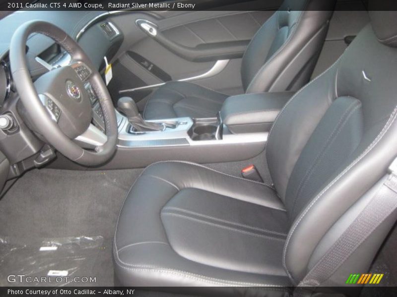 Radiant Silver Metallic / Ebony 2011 Cadillac CTS 4 AWD Coupe