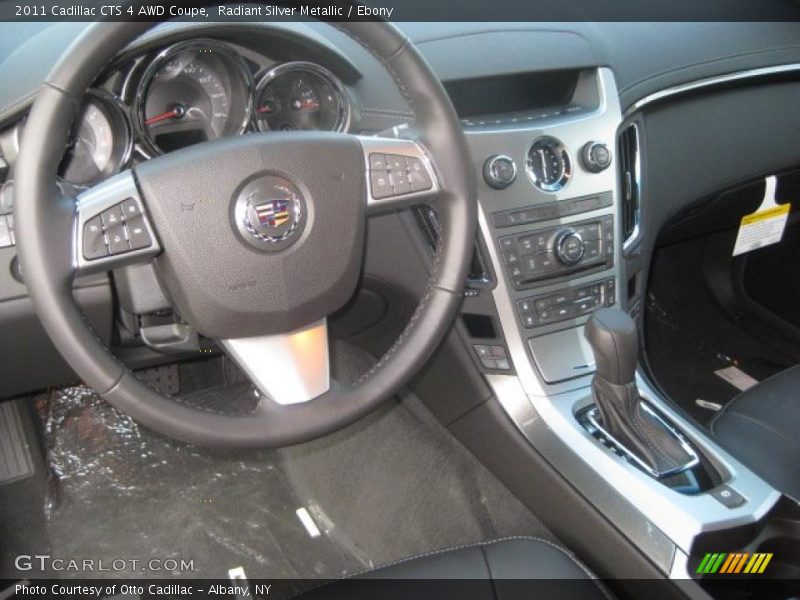 Radiant Silver Metallic / Ebony 2011 Cadillac CTS 4 AWD Coupe