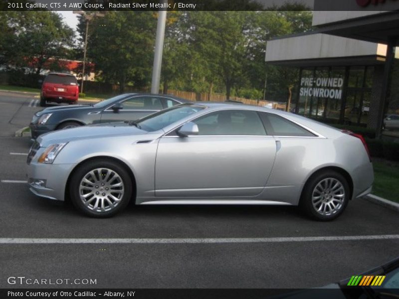 Radiant Silver Metallic / Ebony 2011 Cadillac CTS 4 AWD Coupe