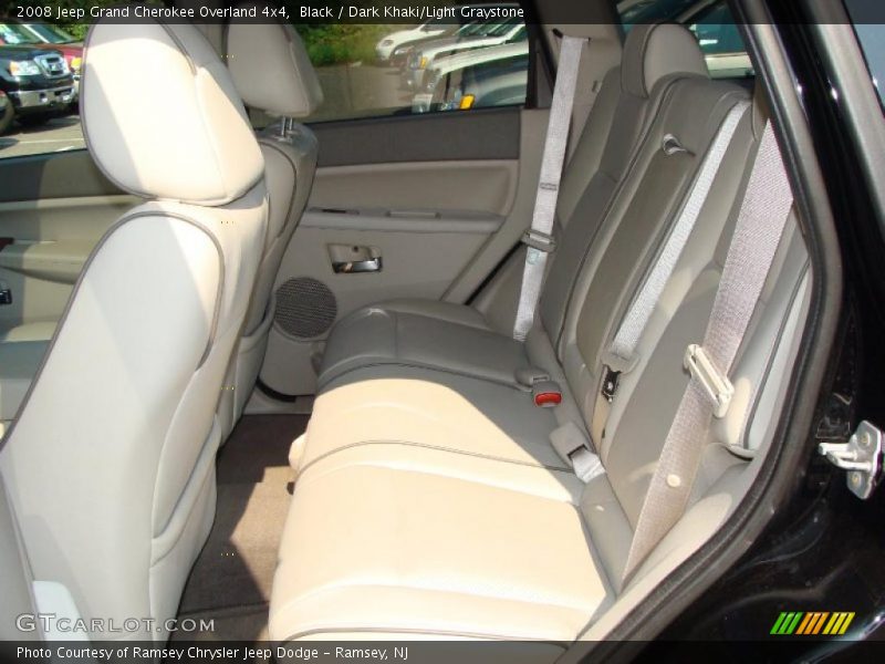 Black / Dark Khaki/Light Graystone 2008 Jeep Grand Cherokee Overland 4x4