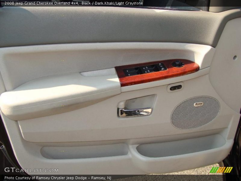 Black / Dark Khaki/Light Graystone 2008 Jeep Grand Cherokee Overland 4x4