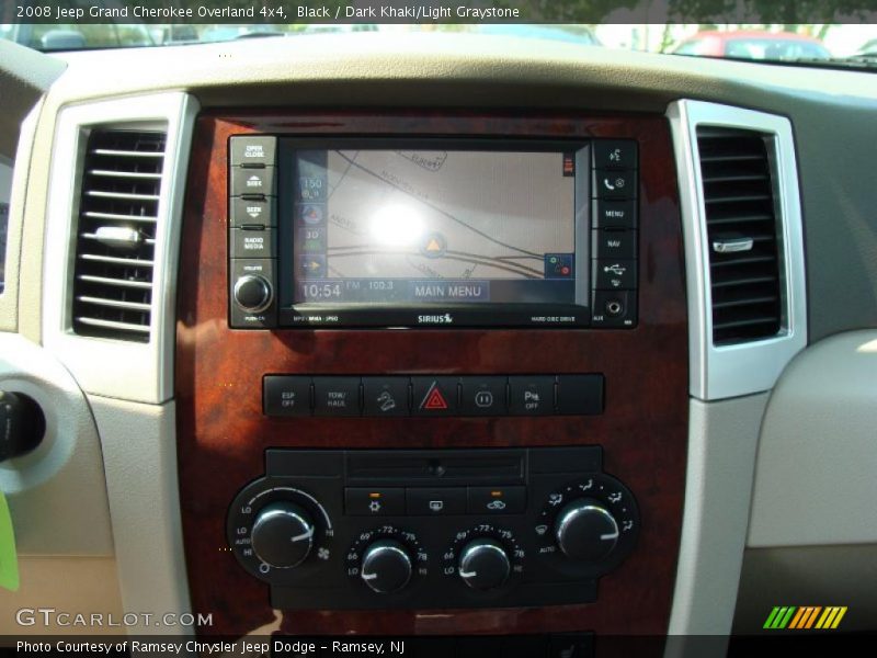 Black / Dark Khaki/Light Graystone 2008 Jeep Grand Cherokee Overland 4x4