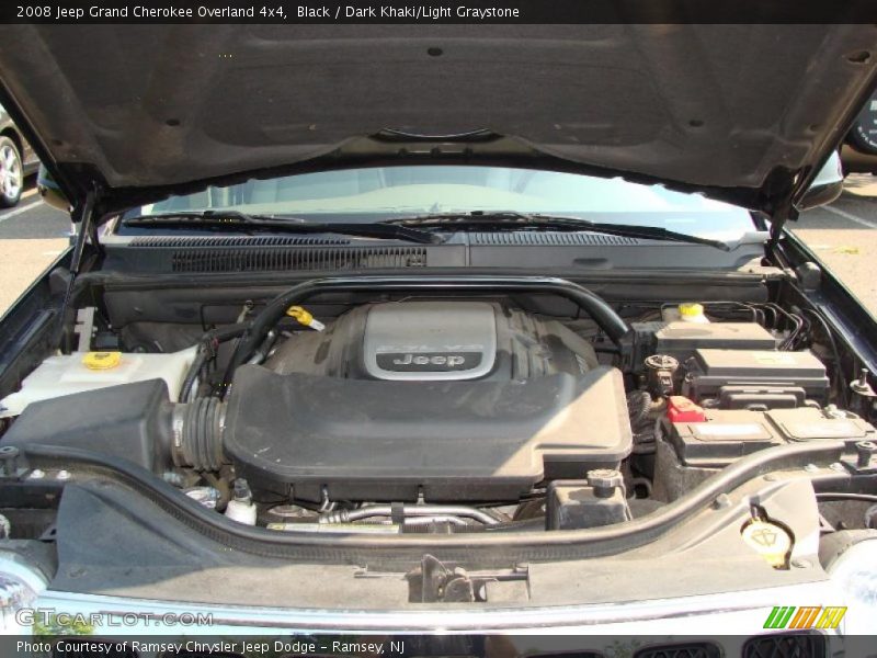 Black / Dark Khaki/Light Graystone 2008 Jeep Grand Cherokee Overland 4x4