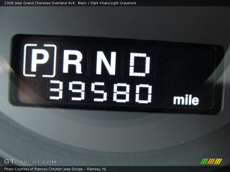 Black / Dark Khaki/Light Graystone 2008 Jeep Grand Cherokee Overland 4x4