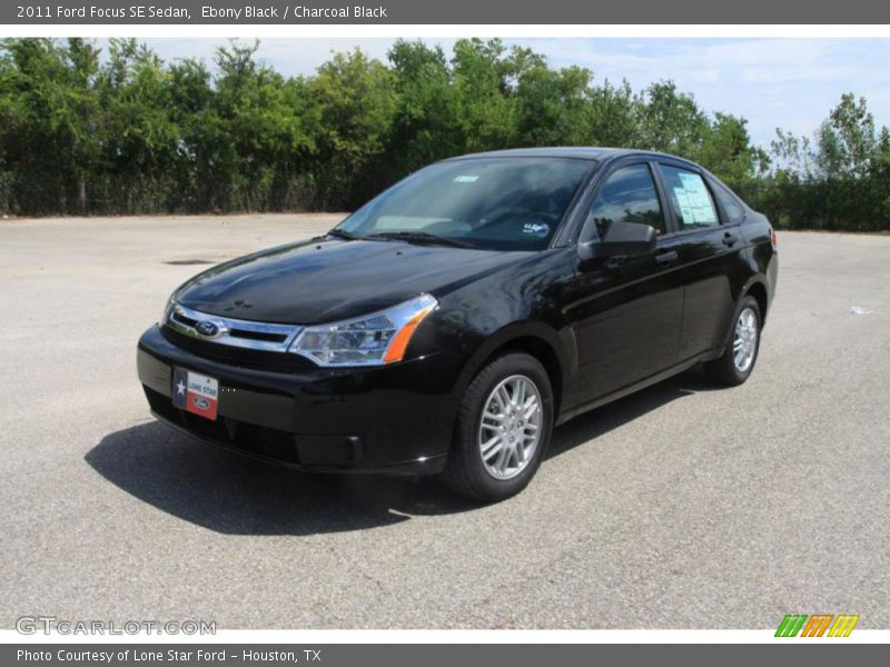 Ebony Black / Charcoal Black 2011 Ford Focus SE Sedan