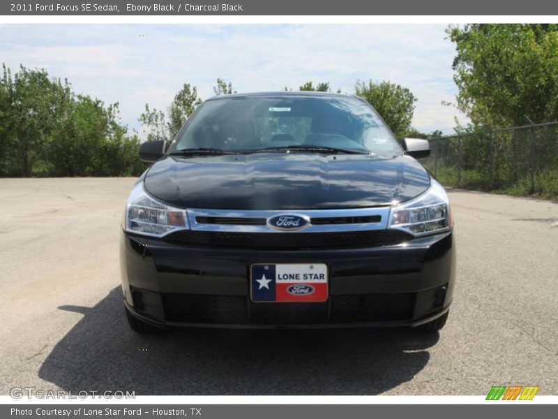 Ebony Black / Charcoal Black 2011 Ford Focus SE Sedan