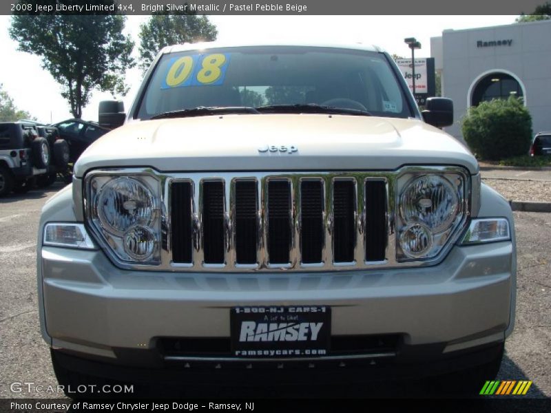 Bright Silver Metallic / Pastel Pebble Beige 2008 Jeep Liberty Limited 4x4
