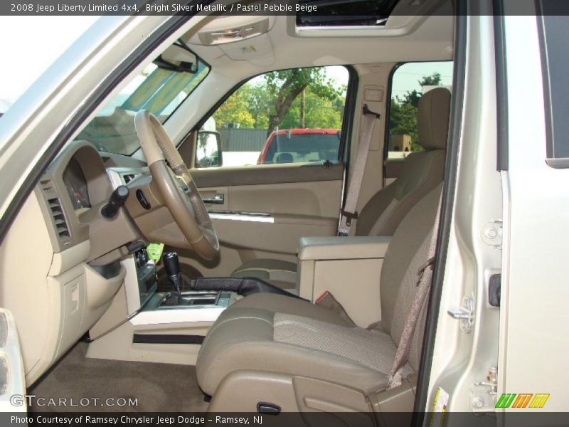 Bright Silver Metallic / Pastel Pebble Beige 2008 Jeep Liberty Limited 4x4