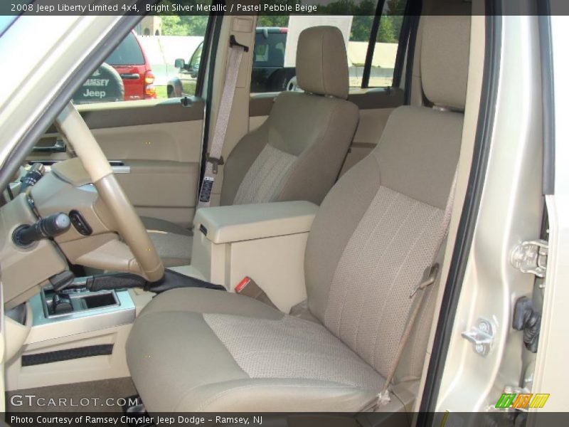 Bright Silver Metallic / Pastel Pebble Beige 2008 Jeep Liberty Limited 4x4