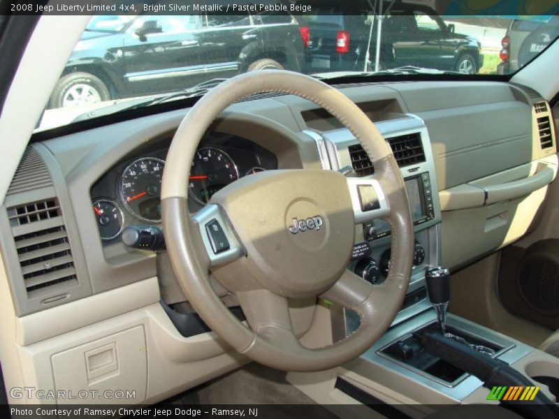 Bright Silver Metallic / Pastel Pebble Beige 2008 Jeep Liberty Limited 4x4