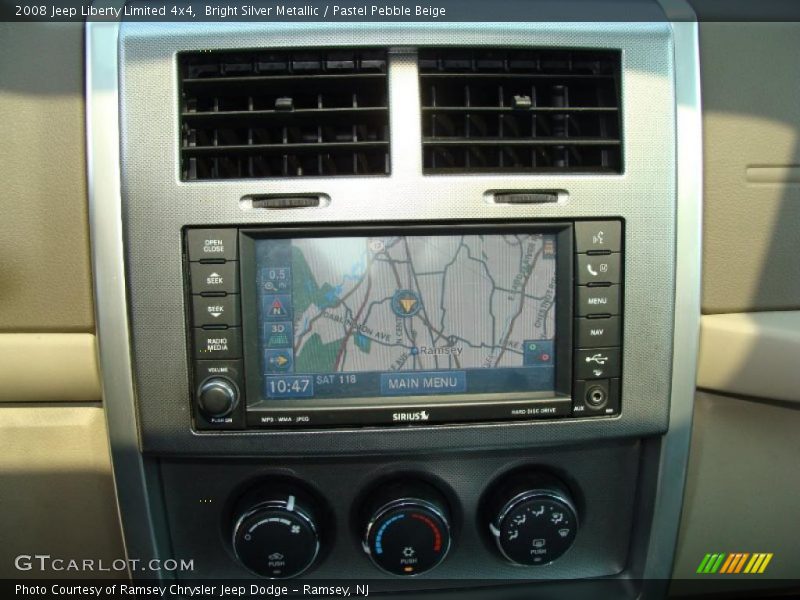 Bright Silver Metallic / Pastel Pebble Beige 2008 Jeep Liberty Limited 4x4