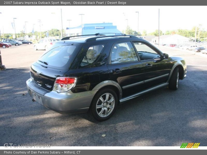 Obsidian Black Pearl / Desert Beige 2007 Subaru Impreza Outback Sport Wagon