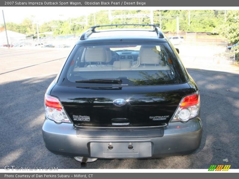 Obsidian Black Pearl / Desert Beige 2007 Subaru Impreza Outback Sport Wagon