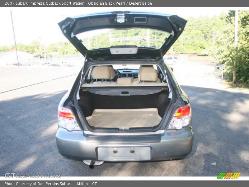 Obsidian Black Pearl / Desert Beige 2007 Subaru Impreza Outback Sport Wagon