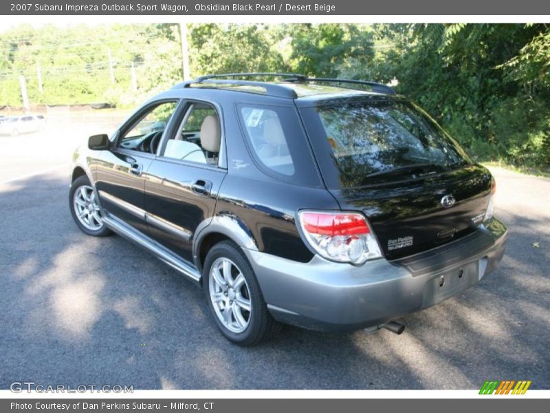 Obsidian Black Pearl / Desert Beige 2007 Subaru Impreza Outback Sport Wagon