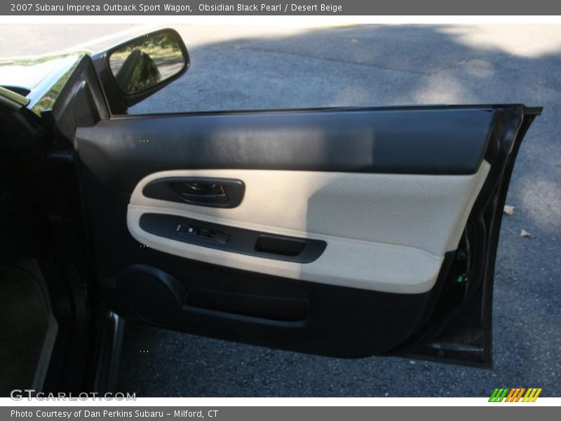 Obsidian Black Pearl / Desert Beige 2007 Subaru Impreza Outback Sport Wagon