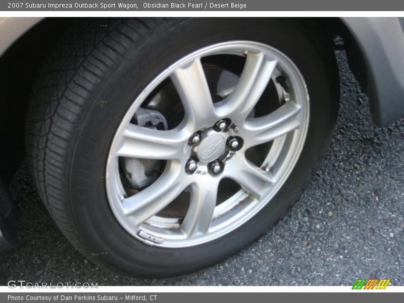 Obsidian Black Pearl / Desert Beige 2007 Subaru Impreza Outback Sport Wagon