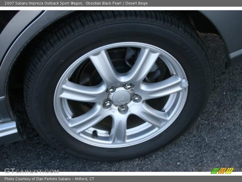 Obsidian Black Pearl / Desert Beige 2007 Subaru Impreza Outback Sport Wagon